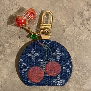 Denim Fashion Mirror Purse Charm